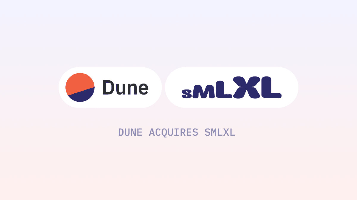 Dune Acquires smlXL to Strengthen Real-Time Blockchain Data Capabilities