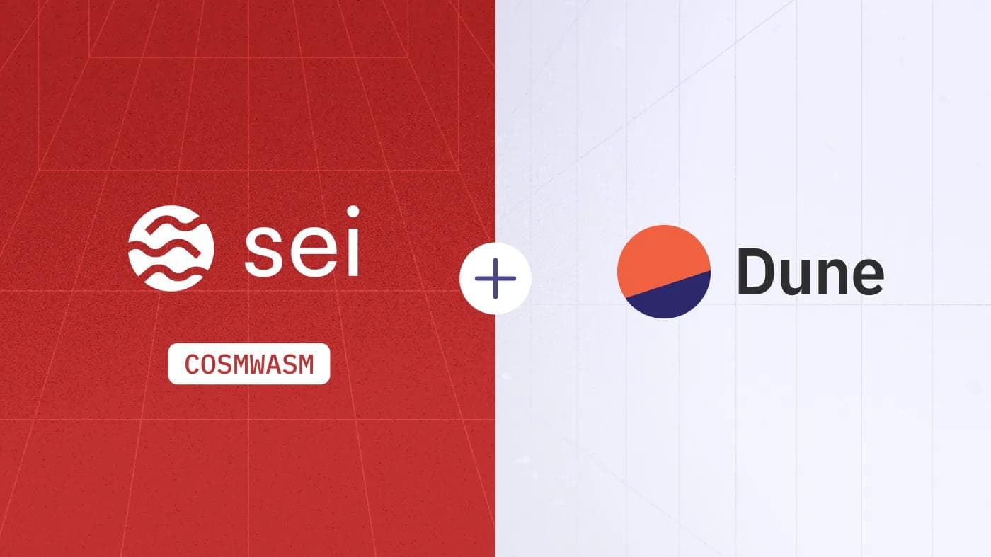 Sei More! Sei CosmWasm Data is Now Live on Dune!