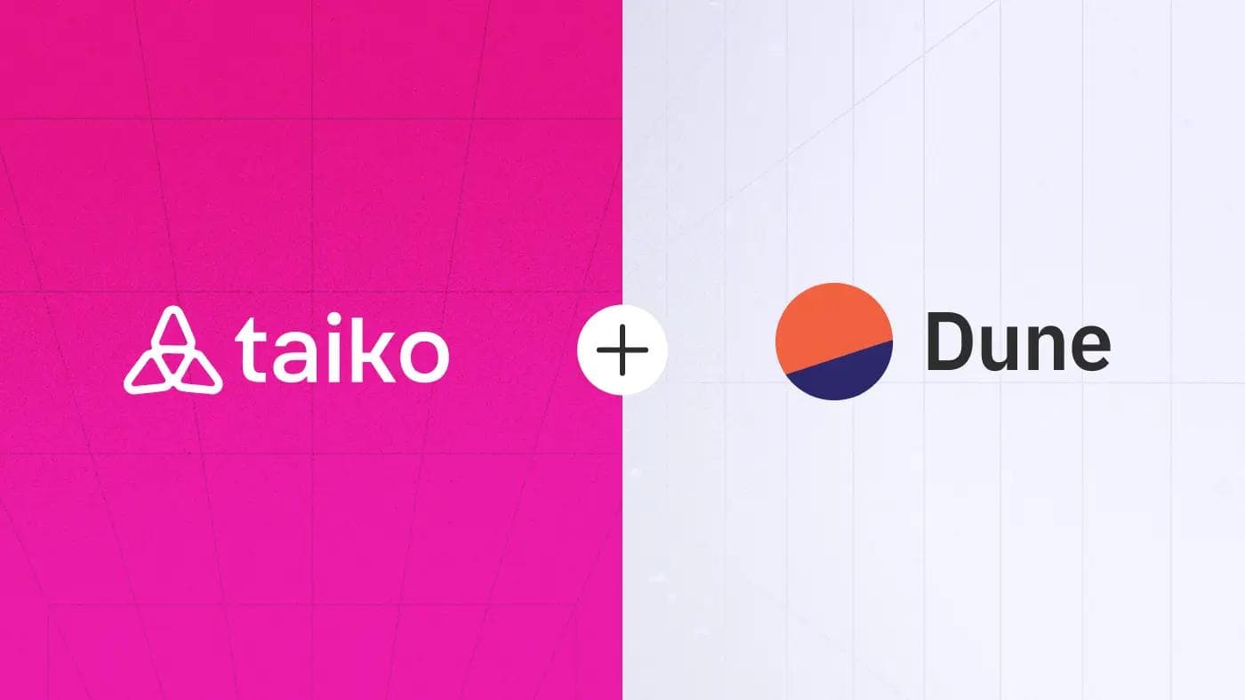Taiko Chain Data is Now LIVE on Dune!