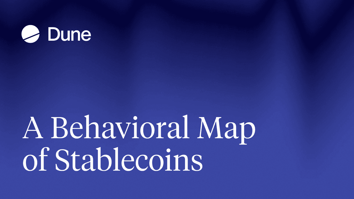A Behavioral Map of Stablecoins